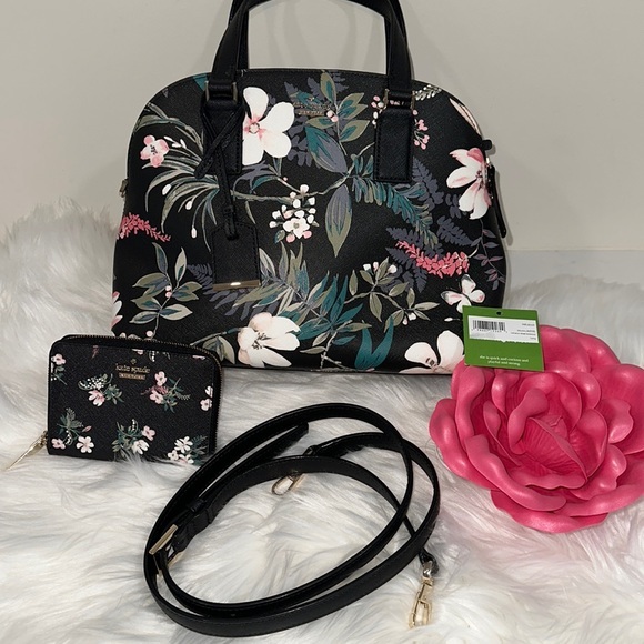 kate spade Handbags - Kate Spade ♠️ botanical Lottie and wallet set